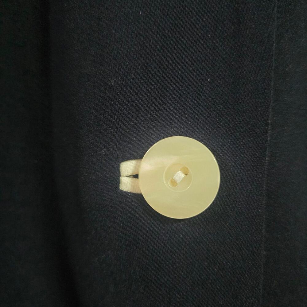 Geoffrey Beene Sport Women's Blue White Button Front Blazer Jacket Size 12 - Picture 3 of 4